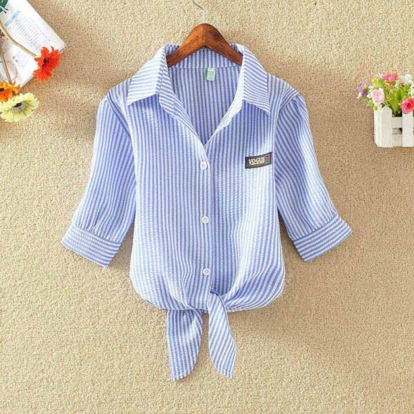 Casual Tops Short Sleeve Solid Top Blouses Blusas Feminin - Image 3