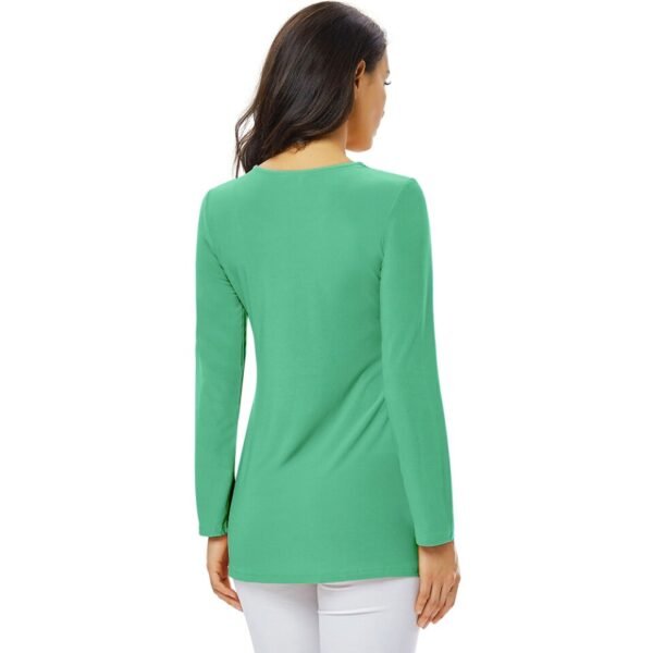YTL Ladies Golden Diamond Waist Decoration Slim Tunic Tops Casual Party Long Sleeve - Image 6