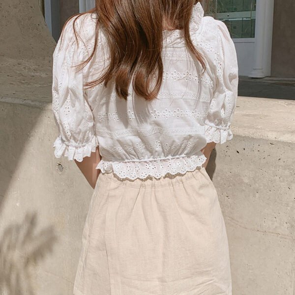 BOBOKATEER haut femme white blouse women shirts plus size womens tops and blouses - Image 2