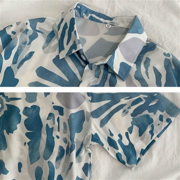 Printed Blouse Short Sleeve Various Color Daily Leisure Soft Simple Comfortable Ulzzang Loose - Image 5