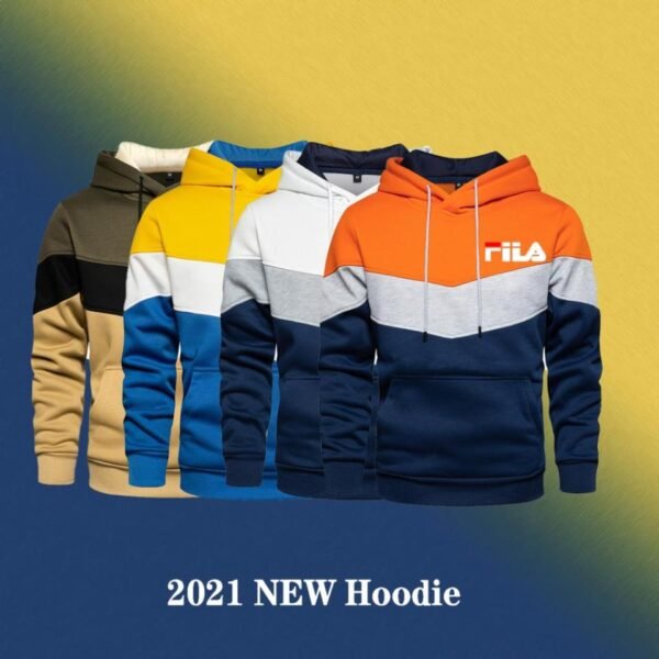 Men's Casual Polar Lining Sportswear Autumn and Winter Sweatwear Hoodie - Image 6