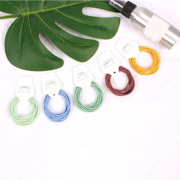 10Pcs 5cm Rubber Bands Scrunchy Elastic Hair Bands For Hair - Image 5