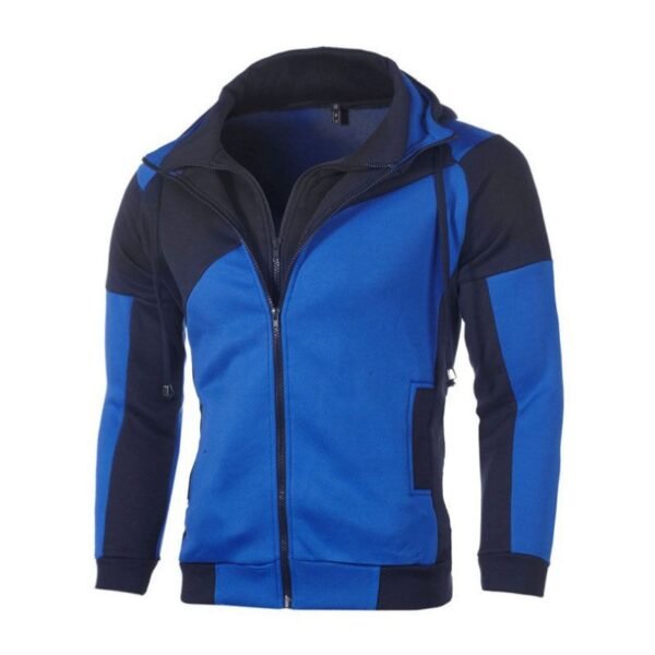 New Autumn and Winter Casual Solid Long Sleeve Men Hooded Streetwear - Image 3