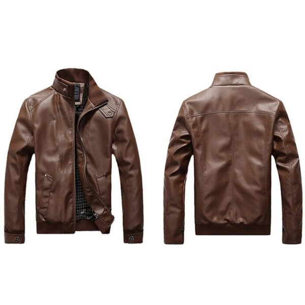 New Cowboy Men's High-Quality Leather Jacket Plus Thick Coats S-2XL - Image 5