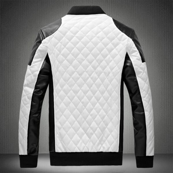 High Quality Mens Casual Classic Leather Jackets Thick Coats Spring/ Autumn - Image 2