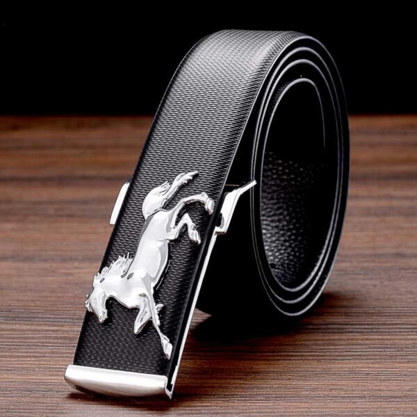 New Fancy Buckle Vintage Plate Designer Leather Belts for Men Belts - Image 4