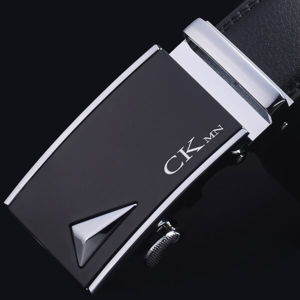 High-Quality Genuine Leather Belt Automatic Buckle Authentic Girdle Men's Belts - Image 2