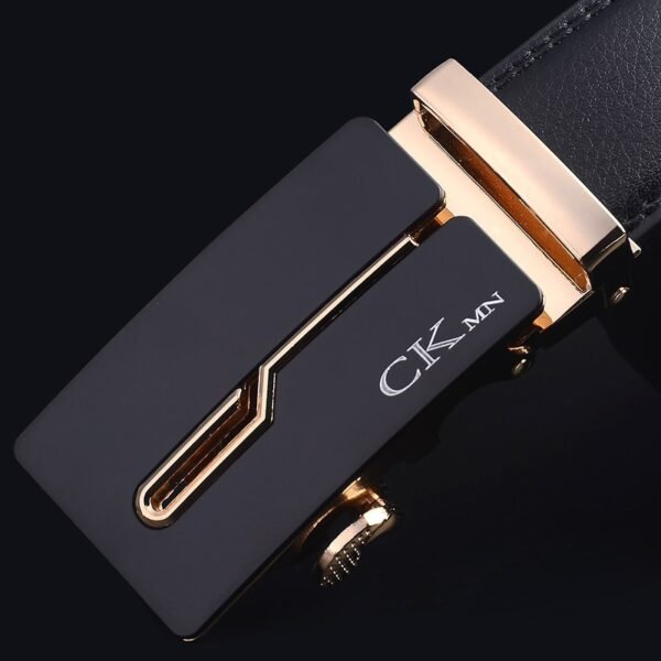 High-Quality Genuine Leather Belt Automatic Buckle Authentic Girdle Men's Belts