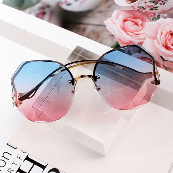 2021 Rimless Sunglasses Fashion Sunglasses Women Tide - Image 5