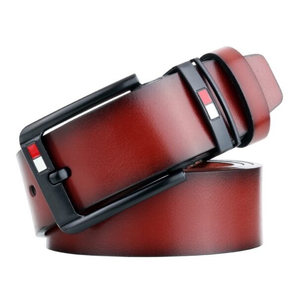 New High-Quality Genuine Leather Luxury Design belts Cowskin Strap For Man - Image 6