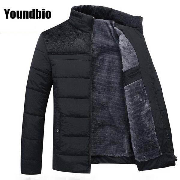 New High-Quality Warm and Windproof Slim Plus Velvet Men's Jacket