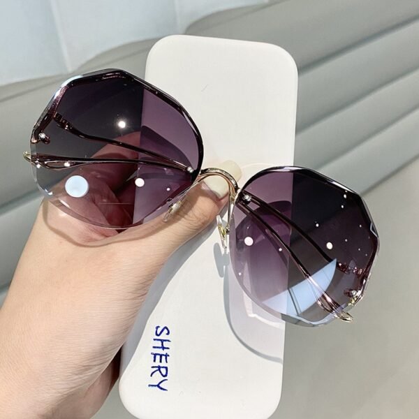 2021 Rimless Sunglasses Fashion Sunglasses Women Tide