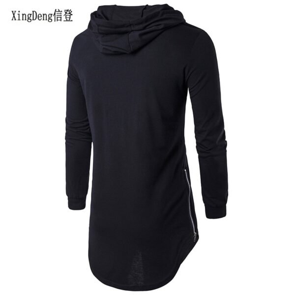 Men's Autumn long sleeve hip hop hooded Punk shirts Hoodie streetwear - Image 6