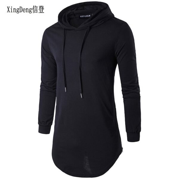 Men's Autumn long sleeve hip hop hooded Punk shirts Hoodie streetwear