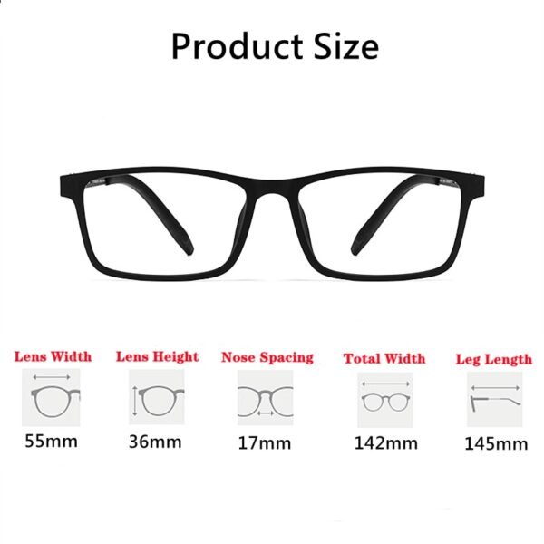 Ultra-Light And Comfortable Men's Pure Titanium  Frame Anti-Blue Eyeglasses - Image 4