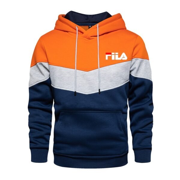 Men's Casual Polar Lining Sportswear Autumn and Winter Sweatwear Hoodie - Image 4
