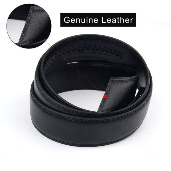 High-Quality Genuine Leather Belt Automatic Buckle Authentic Girdle Men's Belts - Image 6