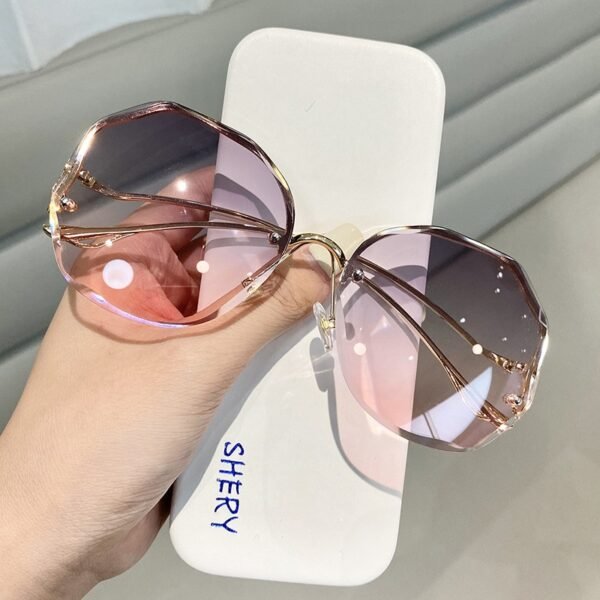2021 Rimless Sunglasses Fashion Sunglasses Women Tide - Image 3