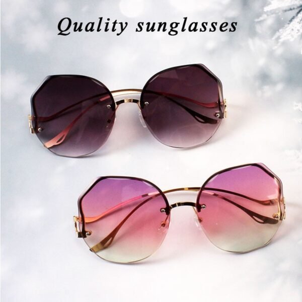 2021 Rimless Sunglasses Fashion Sunglasses Women Tide - Image 4