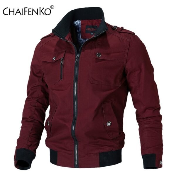 New Hot Outwear Stand Slim Men's Casual Coat Military Windbreaker Bomber Jacket