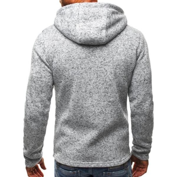 New Jacquard Hoodie Brand Fleece Men's Hooded Hoody Man Sweatshirt - Image 4