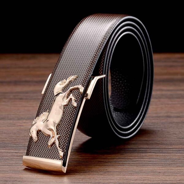 New Fancy Buckle Vintage Plate Designer Leather Belts for Men Belts