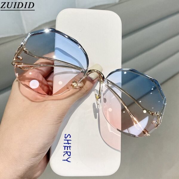 2021 Rimless Sunglasses Fashion Sunglasses Women Tide - Image 2
