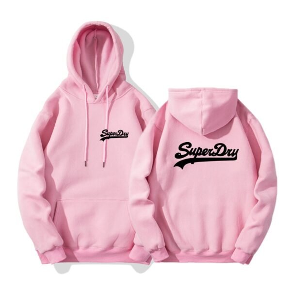 Men Hoodies Sportswear Front Back Harajuku Print Plus Fleece Warm S-3XL - Image 2