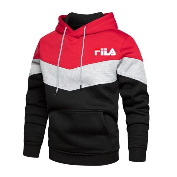 Men's Casual Polar Lining Sportswear Autumn and Winter Sweatwear Hoodie - Image 5