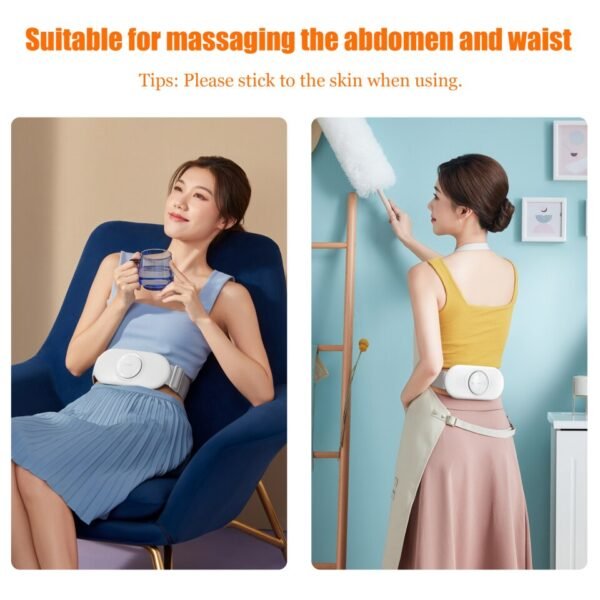 Smart Wireless Electric Waist Massager Heating Low-Frequency Light Relief Pain Massage - Image 3