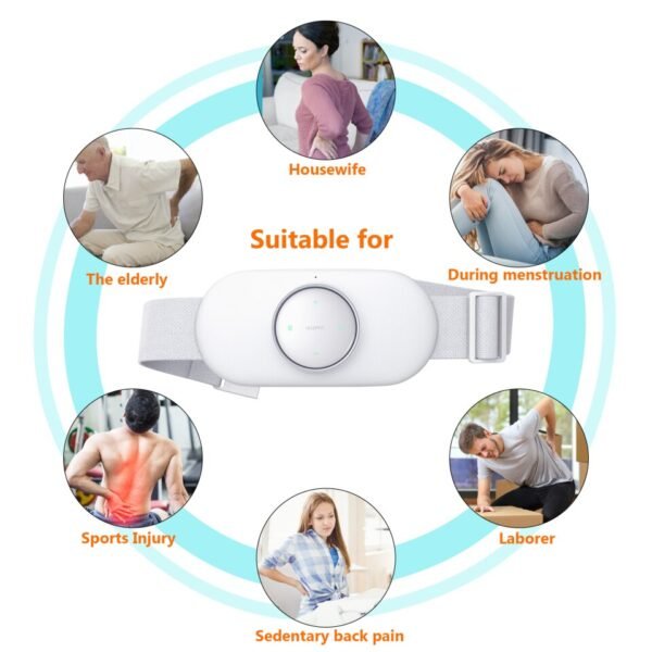 Smart Wireless Electric Waist Massager Heating Low-Frequency Light Relief Pain Massage - Image 9
