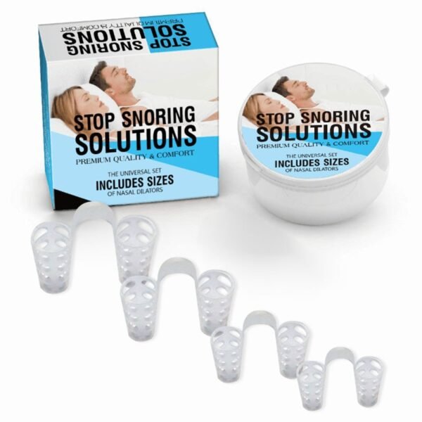 1/4PCS Nose Clip Silicone Anti Snoring Solution Device Snor Stopper Aid Nasal Dilators - Image 4