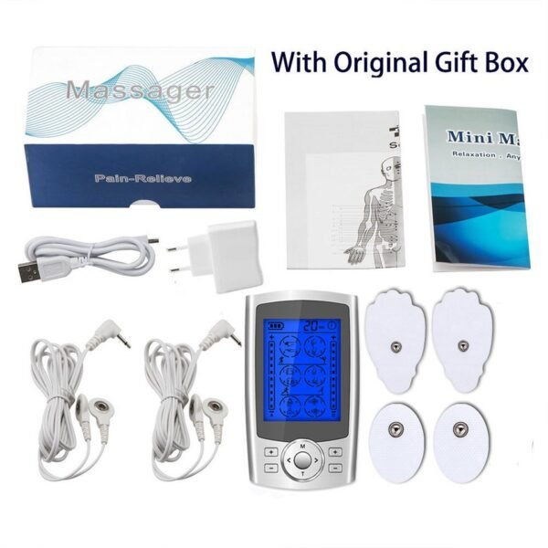 24 Modes Electric EMS Muscle stimulation TENS Unit Electronic Machine Body Massager - Image 3