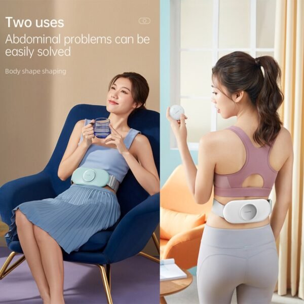Abdominal Back Waist Body Massager Low-Frequency Effect Hot Compress Relieve Relax - Image 3