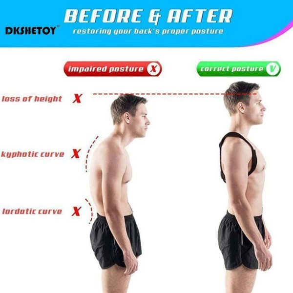 Health Care Back Shoulder Posture Corrector for Unisex Orthotic Spine Support Belt - Image 8