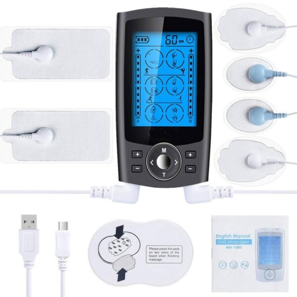 24 Modes Electric EMS Muscle stimulation TENS Unit Electronic Machine Body Massager - Image 8