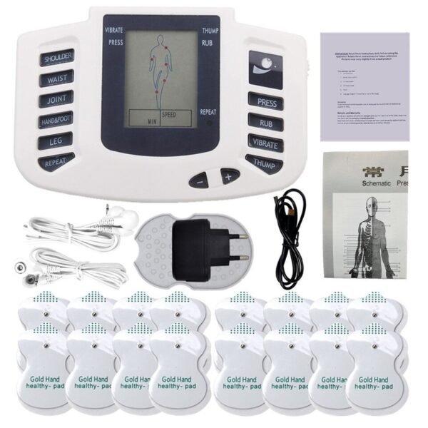 Digital Muscle Therapy Electric Tens Muscle Stimulator Full Body Massage Relax 16pads - Image 5