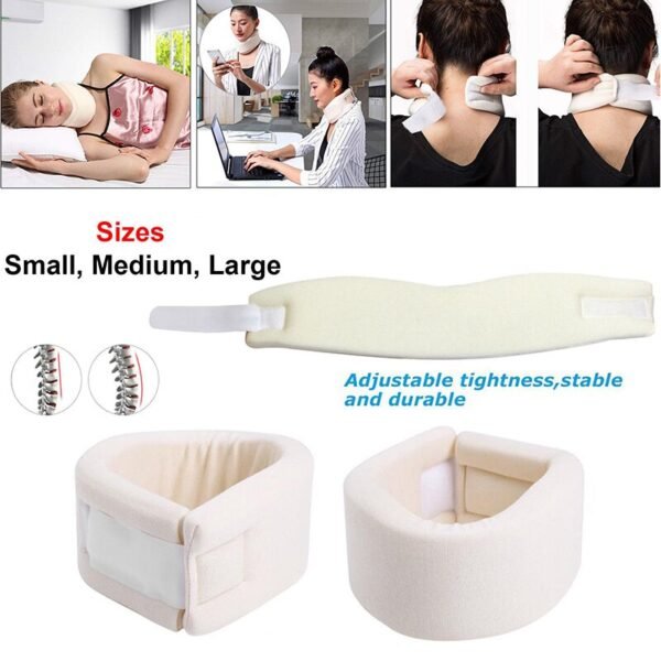 Health Care Adjustable Foam Neck Braces Fix Cervical Pain Relief Neck Supports Caring - Image 5
