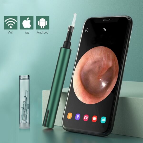 3.9mm WiFi Wireless Tool Ear Cleaner Wax LED Light Camera Otoscope for Android IOS