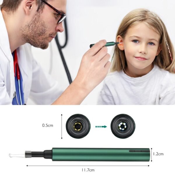 3.9mm WiFi Wireless Tool Ear Cleaner Wax LED Light Camera Otoscope for Android IOS - Image 2