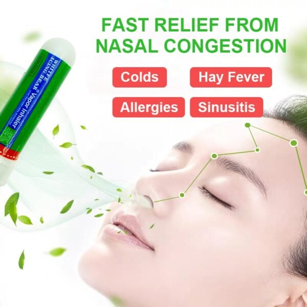 1Pcs Nasal Herbal Mint Essential Oils 100% Original Inhaler Rhinitis CoolRefresh Artifact - Image 3