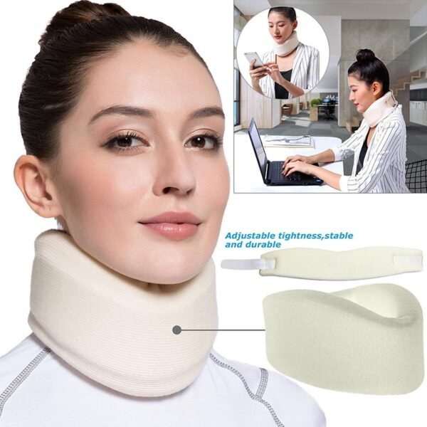 Health Care Adjustable Foam Neck Braces Fix Cervical Pain Relief Neck Supports Caring