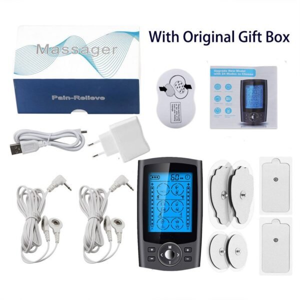 24 Modes Electric EMS Muscle stimulation TENS Unit Electronic Machine Body Massager - Image 5