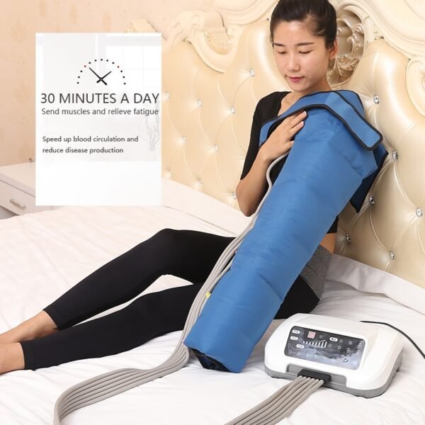Pain Relief Air Compression Leg Foot  Vibration Massager Infrared Therapy Arm Waist - Image 3