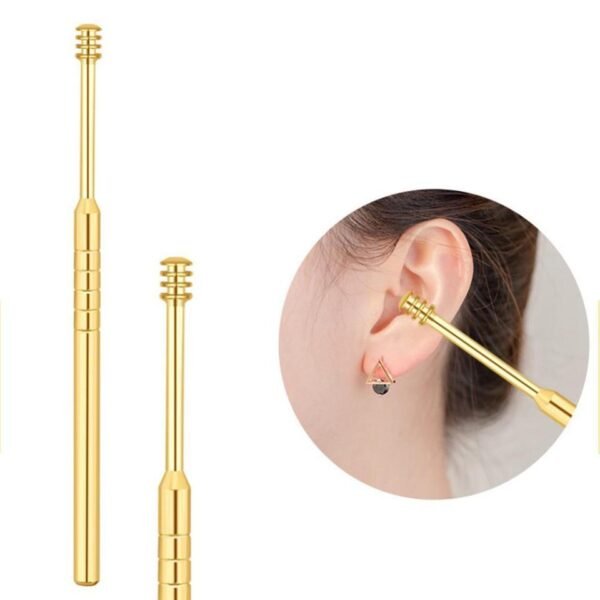 6Pcs/set Earpick Clean Tool Ear Wax Steel Earpick Wax Remover Curette Cleaner Spoon - Image 5