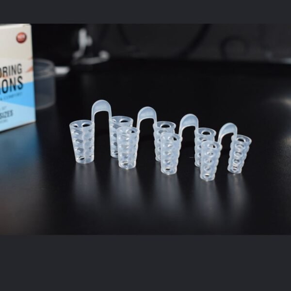 1/4PCS Nose Clip Silicone Anti Snoring Solution Device Snor Stopper Aid Nasal Dilators - Image 3