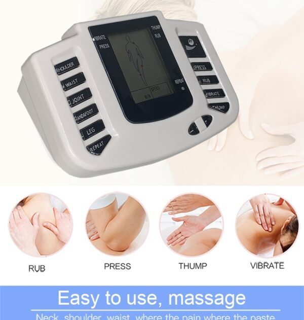 Digital Muscle Therapy Electric Tens Muscle Stimulator Full Body Massage Relax 16pads - Image 12