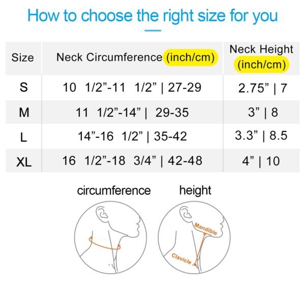 VELPEAU Neck Brace Cover for Migraine Due to Cervical Spine Problems Cervical Collar - Image 4