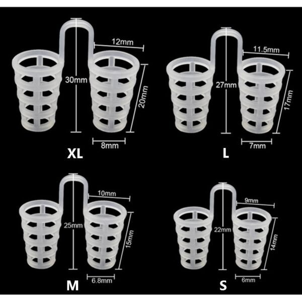 1/4PCS Nose Clip Silicone Anti Snoring Solution Device Snor Stopper Aid Nasal Dilators - Image 5