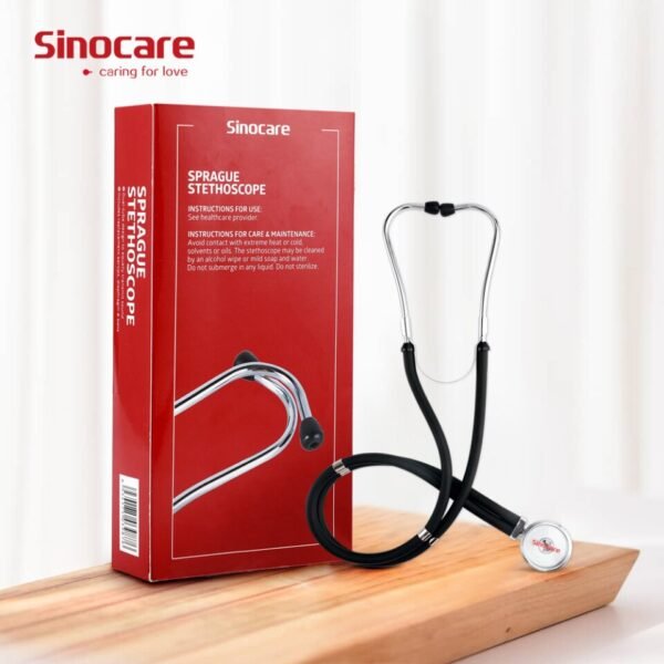 Sinocare Portable Dual Head Stethoscope Cardiology Medical Equipment Device - Image 2